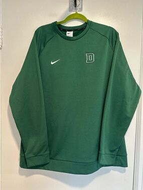Nike Dri Fit Dartmouth College Sz:XL Green Logo Long Sleeve Pullover Sweatshirt.
